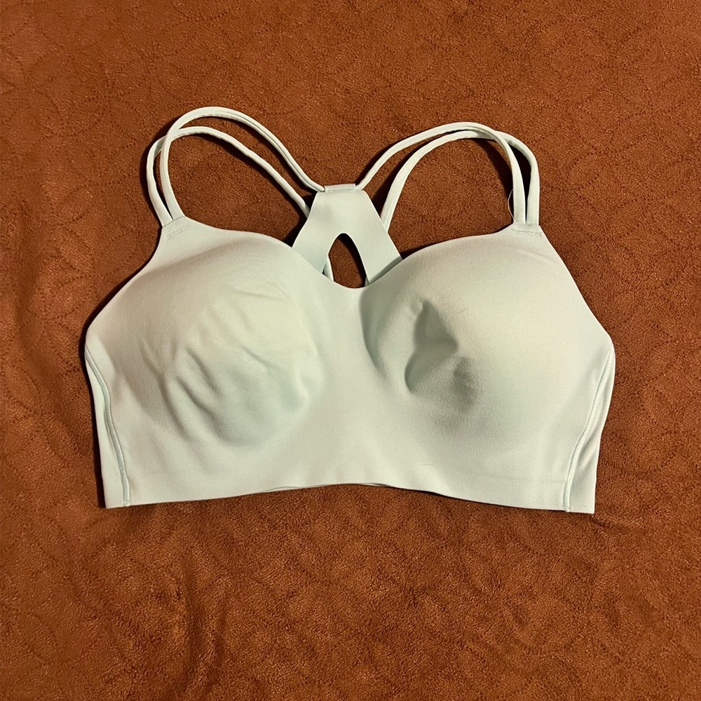 White Racerback Bra with Keyhole Detail